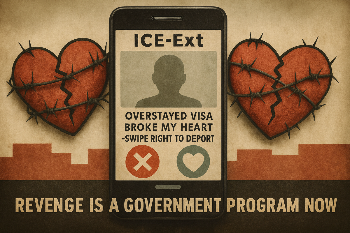 Trump’s New Dating App? ICE-Ex™: Swipe Left, Then Deport
