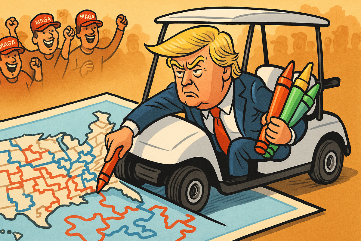 Trump’s 2026 Midterm Plan: Rigged Maps, Fake Power Grabs, and Comedy Gold