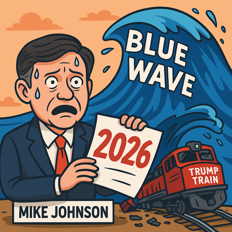 Mike Johnson’s Blue Screen of Death: 2026 Could Crash the Trump Train