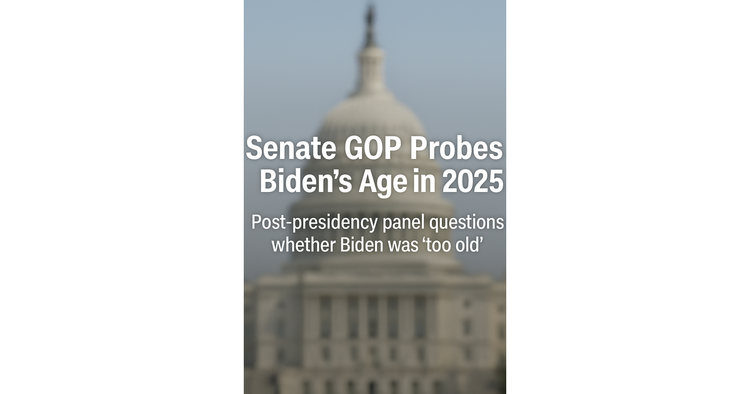 BREAKING: Senate GOP Launches Investigation Into Biden’s Age… Even Though He’s Not the President Anymore